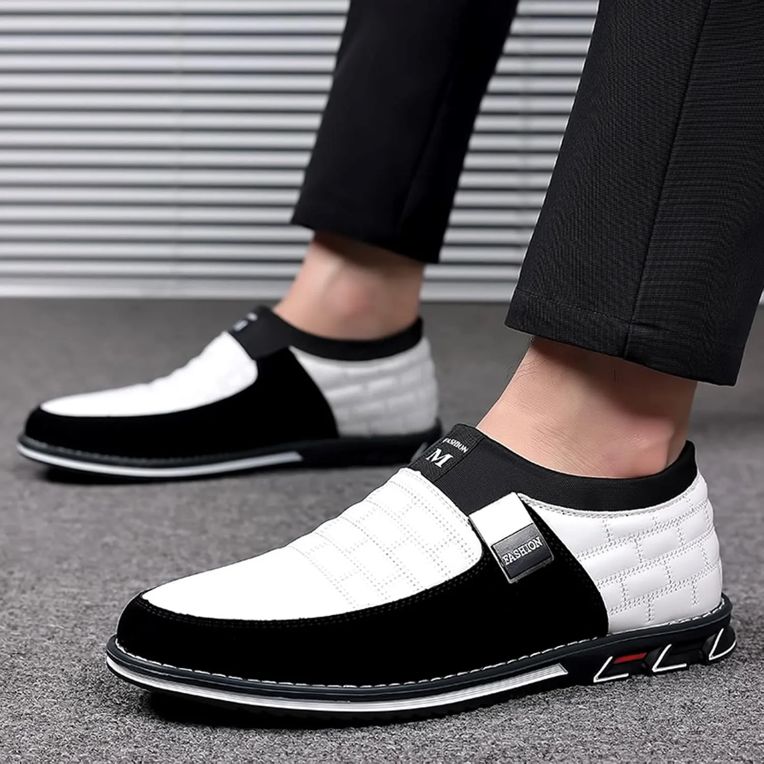 Men's Dress Shoes Size 13 Wide Fashion Style Men's Breathable Comfortable Business Slip On Work Leisure Mens Dress Shoes