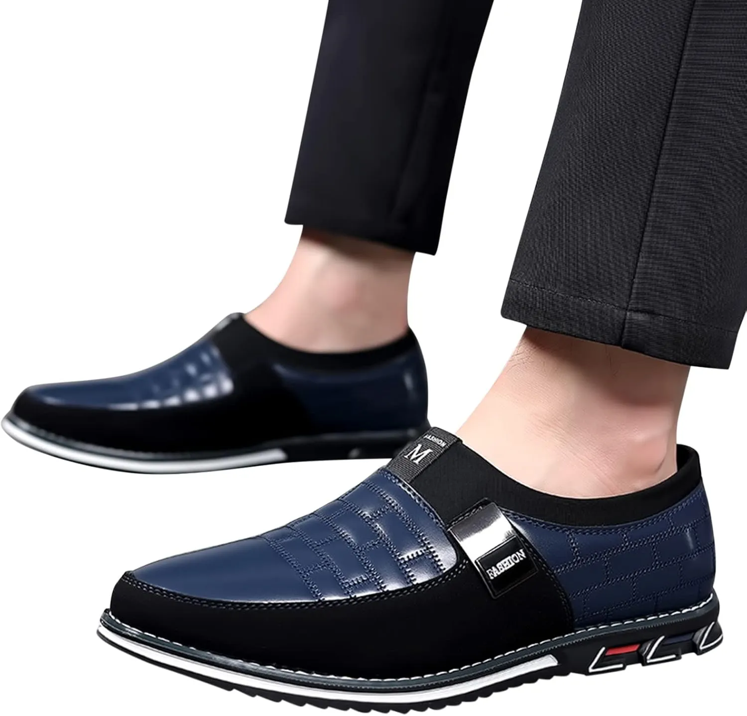 Men's Dress Shoes Size 13 Wide Fashion Style Men's Breathable Comfortable Business Slip On Work Leisure Mens Dress Shoes