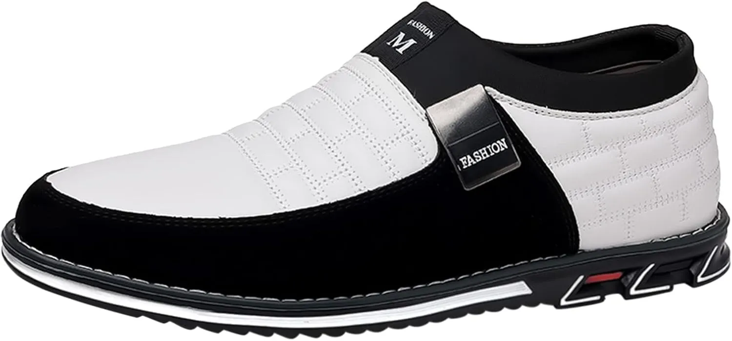 Men's Dress Shoes Size 13 Wide Fashion Style Men's Breathable Comfortable Business Slip On Work Leisure Mens Dress Shoes