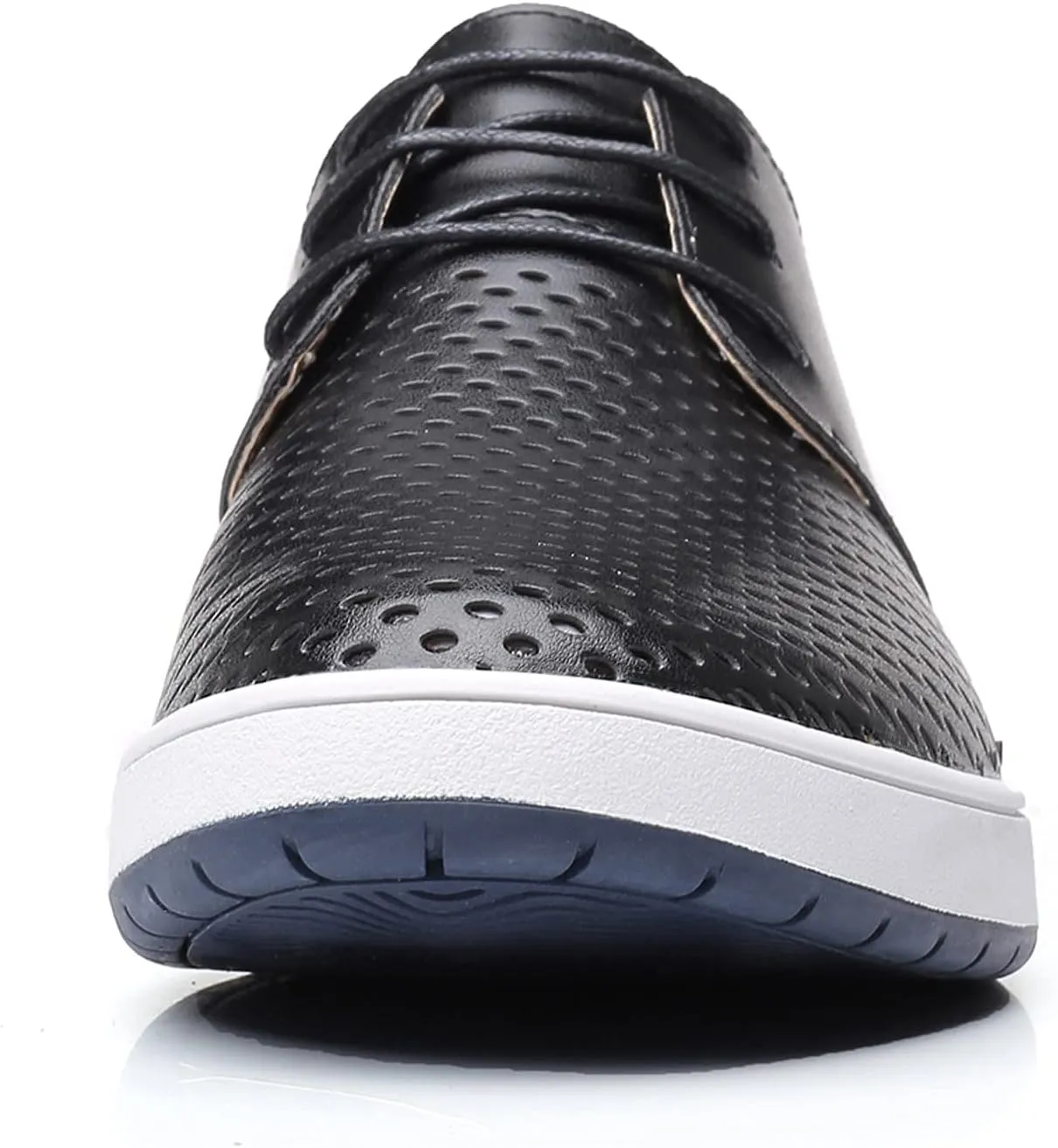 Men's Dress Shoes Wide Width Comfortable Leisure Shoes Men's Leather Breathable Summer Hollow Mens Slip On Dress Shoes