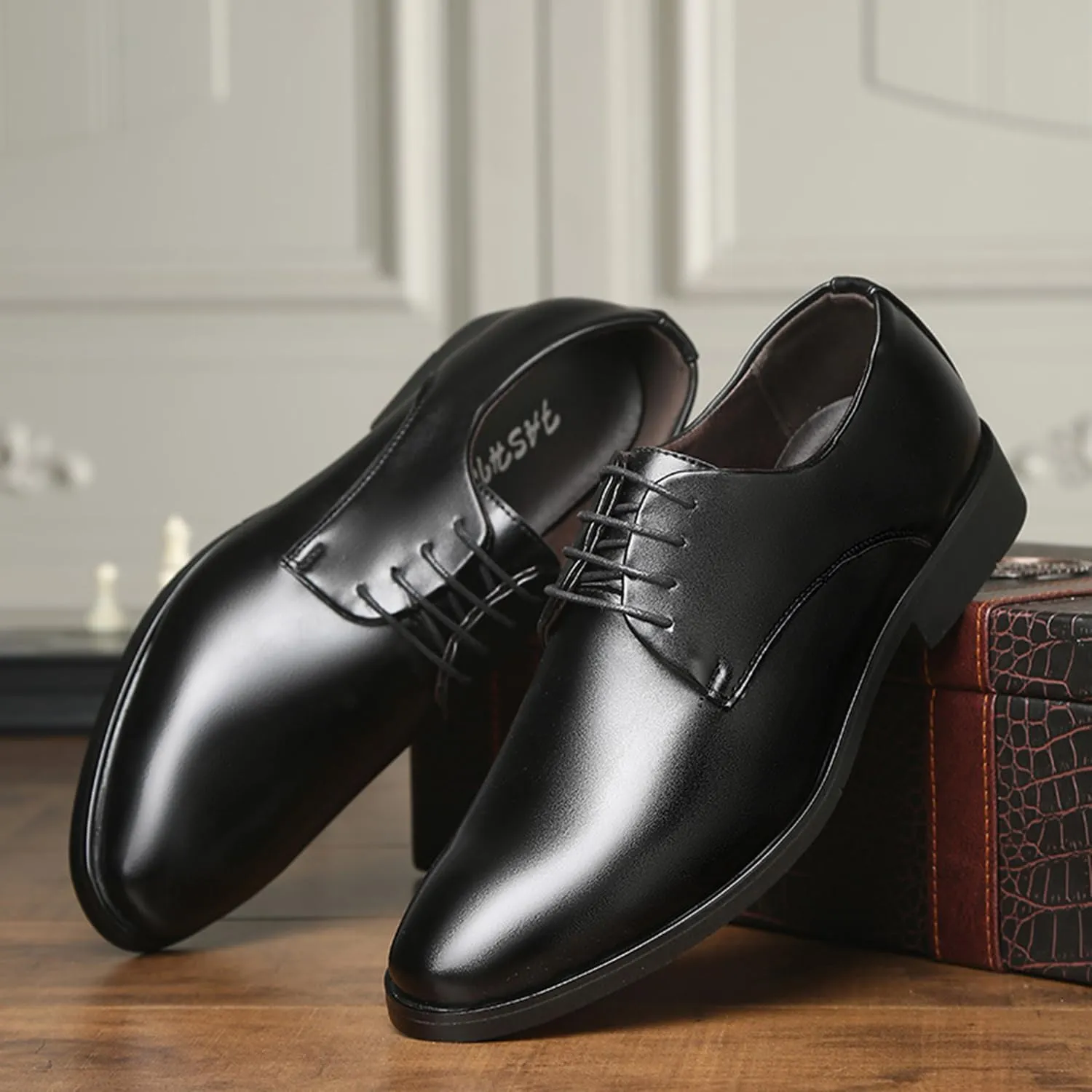 Men's Lace Up Formal Modern Oxford Dress Shoes Classic Durable Comfortable Business Derby Shoes for Men