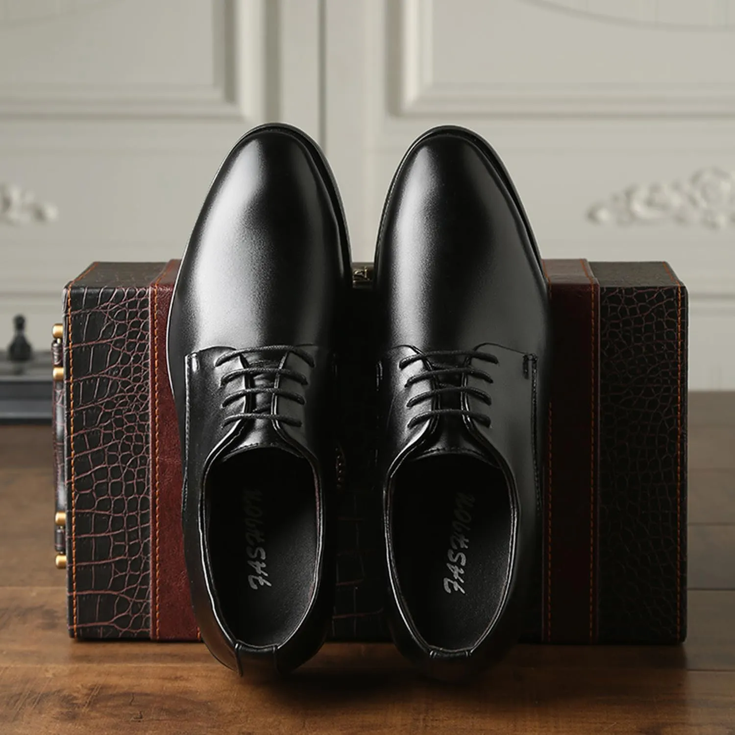 Men's Lace Up Formal Modern Oxford Dress Shoes Classic Durable Comfortable Business Derby Shoes for Men