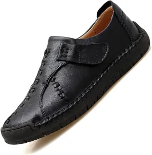 Mens Loafers Casual Leather Slip on Shoes Lightweight Driving Shoes for Men