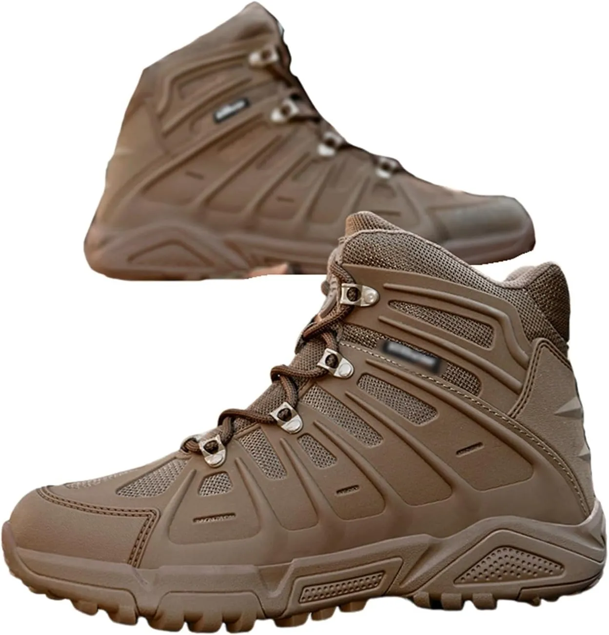 Men's Military Tactical Combat Boots, Mens Non Slip Plus Size Lace Up Breathable High Top Combat Boots, Outdoor Army Hunting Jungle Hiking Boots, for Hiking, Army Training