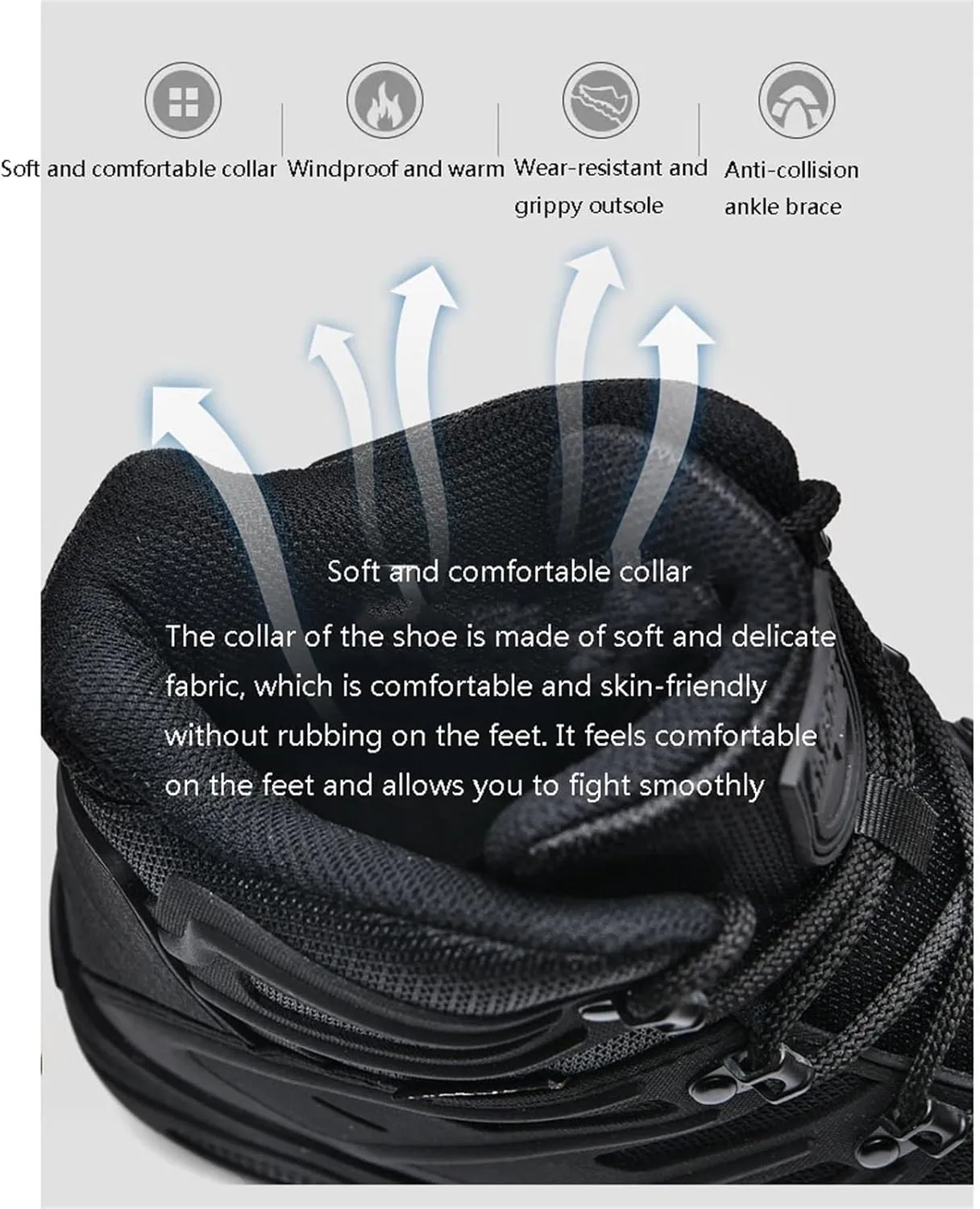 Men's Military Tactical Combat Boots, Mens Non Slip Plus Size Lace Up Breathable High Top Combat Boots, Outdoor Army Hunting Jungle Hiking Boots, for Hiking, Army Training