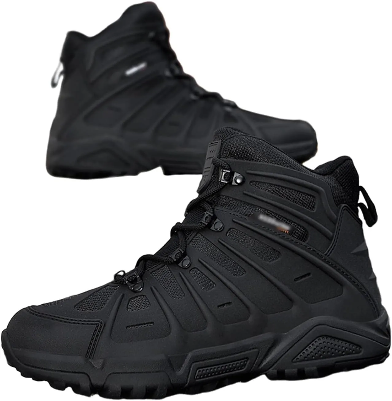 Men's Military Tactical Combat Boots, Mens Non Slip Plus Size Lace Up Breathable High Top Combat Boots, Outdoor Army Hunting Jungle Hiking Boots, for Hiking, Army Training