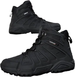 Men's Military Tactical Combat Boots, Mens Non Slip Plus Size Lace Up Breathable High Top Combat Boots, Outdoor Army Hunting Jungle Hiking Boots, for Hiking, Army Training
