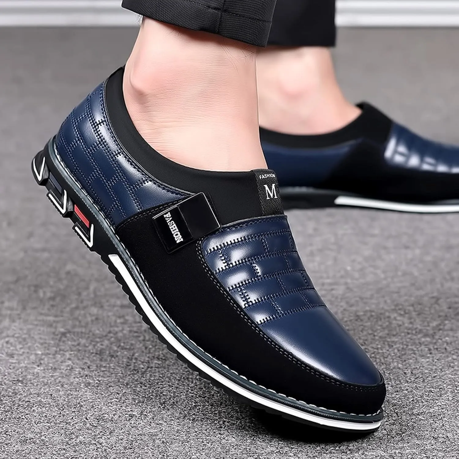 Men's Oxfords Formal Dress Shoes Fashion Style Men's Breathable Comfortable Business Slip Black Oxford Shoes for Men