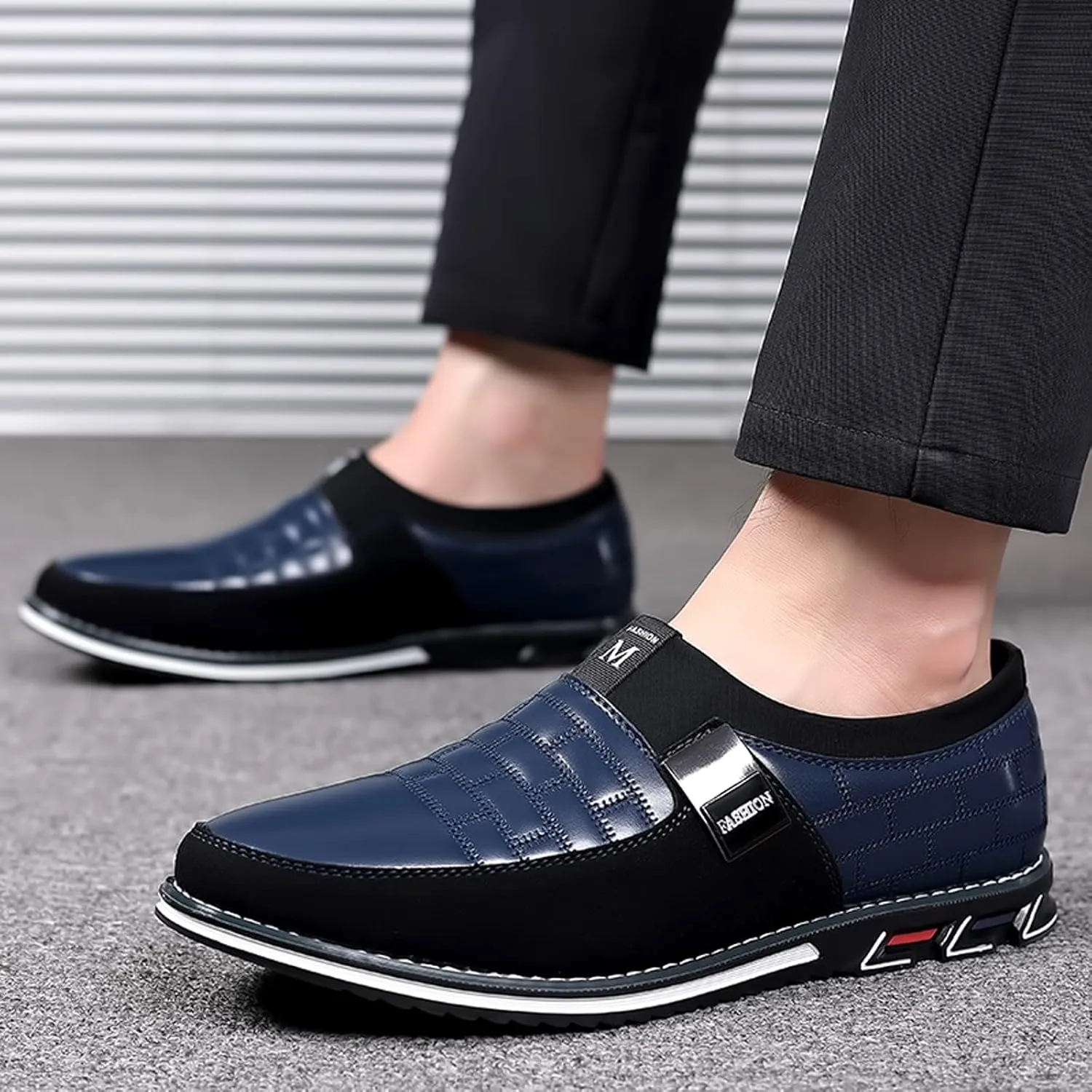 Men's Oxfords Formal Dress Shoes Fashion Style Men's Breathable Comfortable Business Slip Black Oxford Shoes for Men