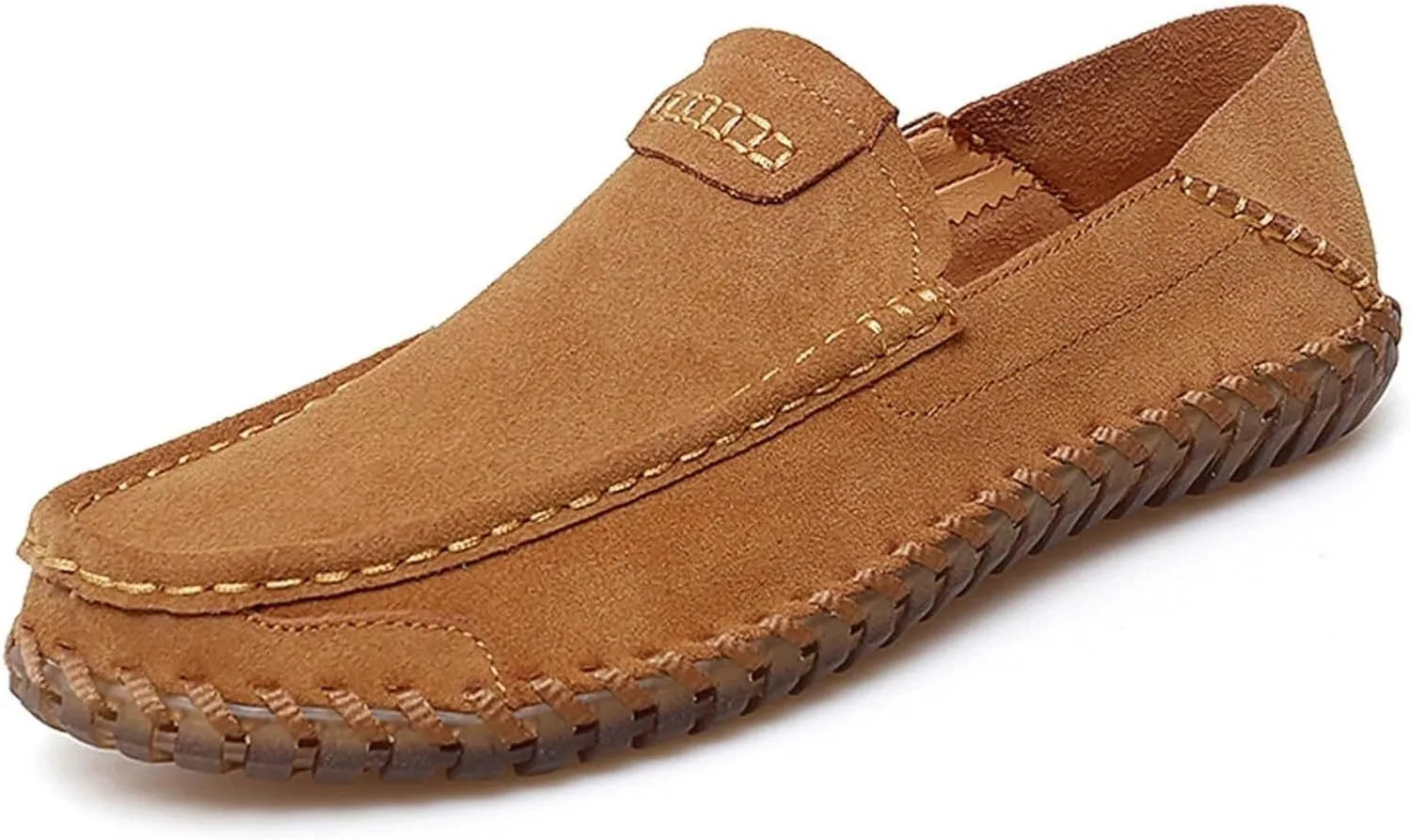 Men's Summer Soft Suede Loafers Penny Shoes Flat Comfortable Driving Shoes Anti Slip Boat Shoes Outdoor Casual Shoes for Men