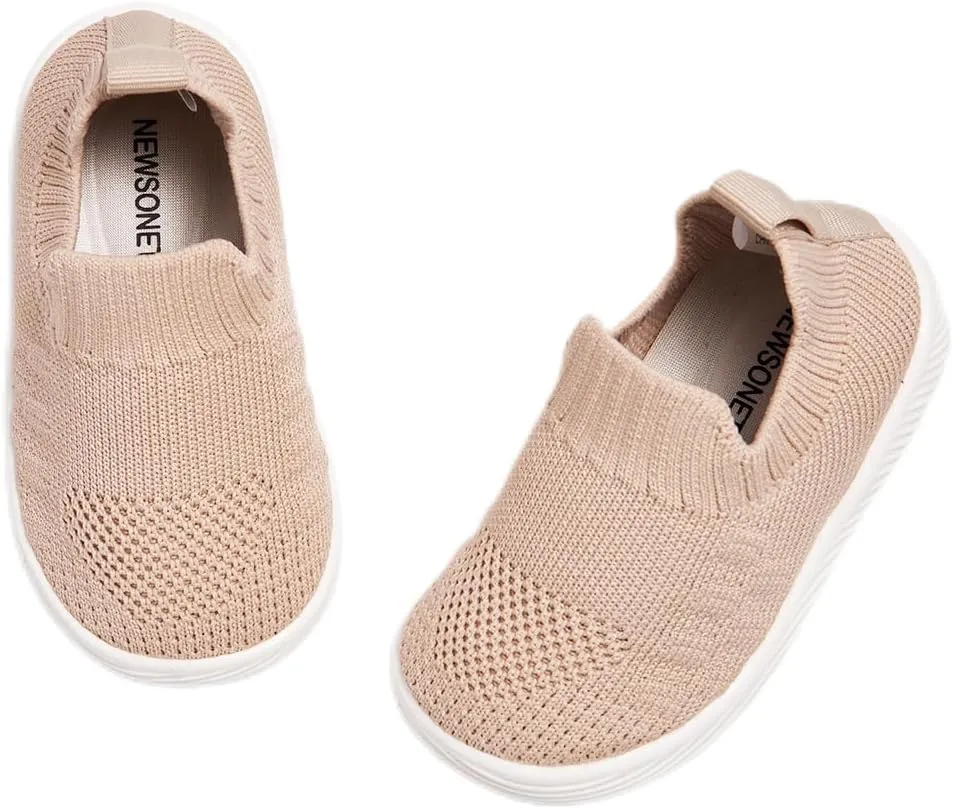 Newsonet Baby Shoes Boy Girl First Walker Shoes Barefoot Mesh Walking Shoes Lightweight Non-Slip Sneakers Toddler Infant for 6 9 12 18 24 Months