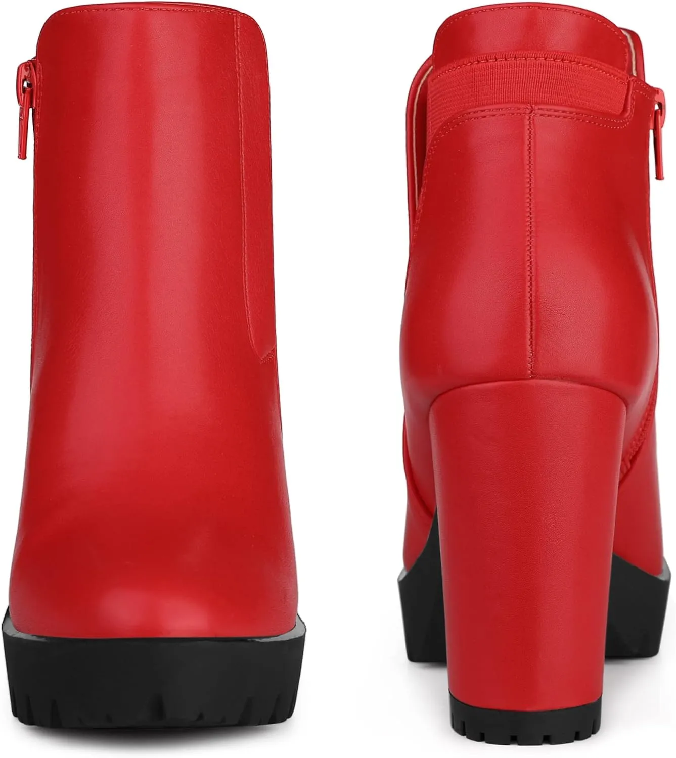 Perphy Platform Chunky High Heels Chelsea Boots for Women