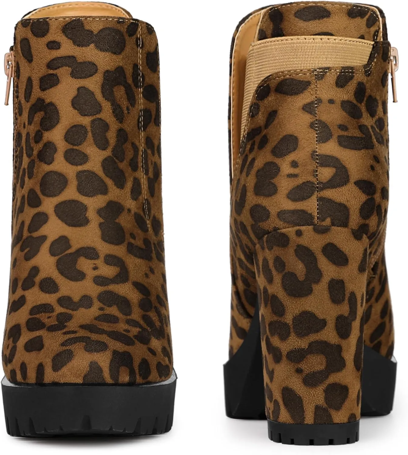 Perphy Platform Chunky High Heels Chelsea Boots for Women