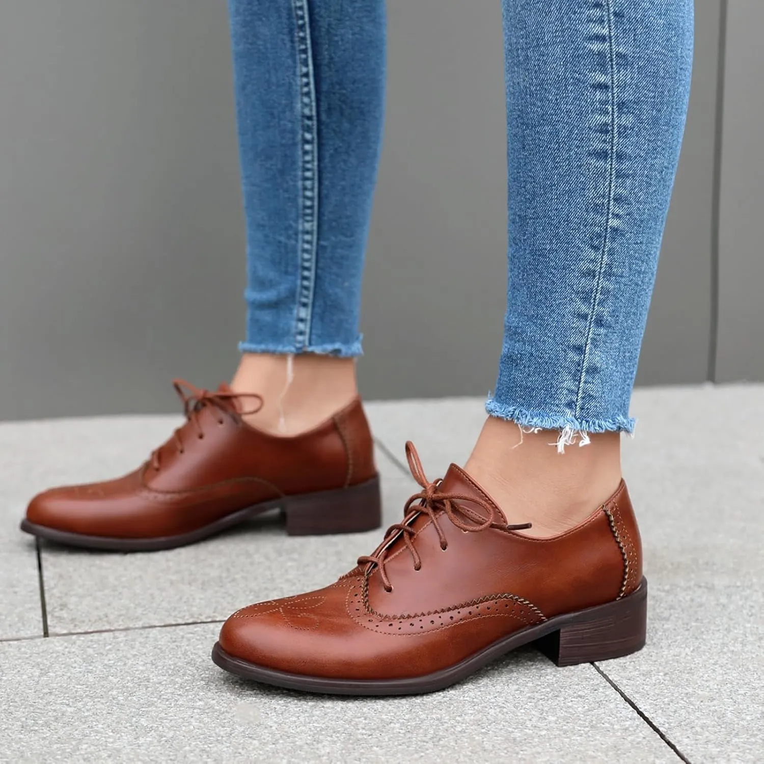 Roimaash Womens Brogues and Oxfords Unisex Shoes