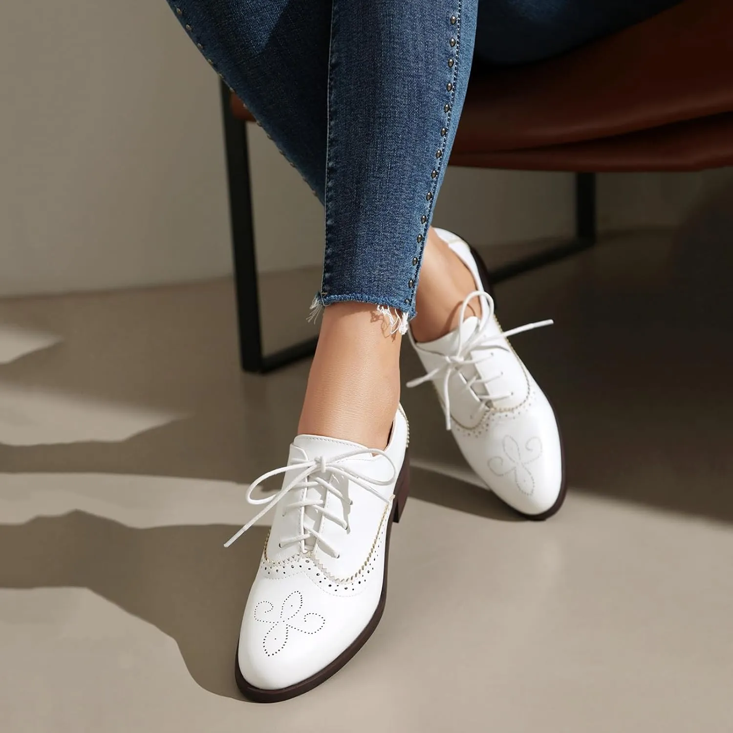 Roimaash Womens Brogues and Oxfords Unisex Shoes