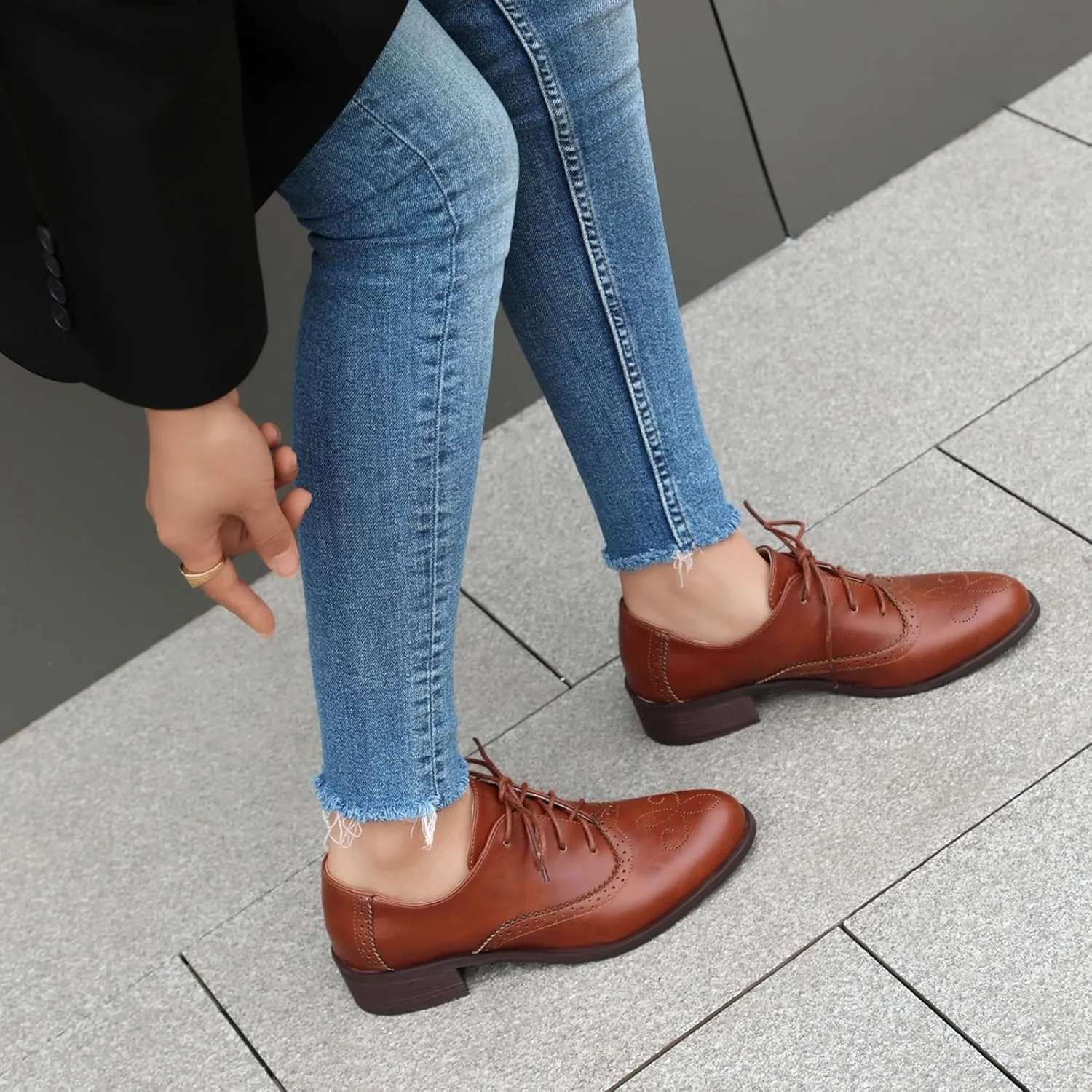 Roimaash Womens Brogues and Oxfords Unisex Shoes
