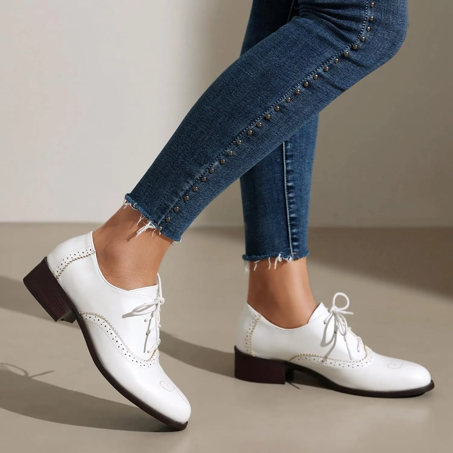 Roimaash Womens Brogues and Oxfords Unisex Shoes