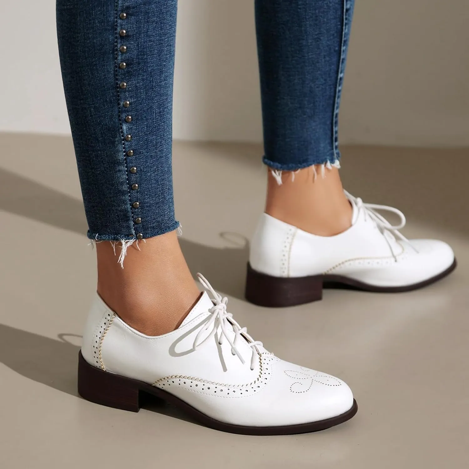 Roimaash Womens Brogues and Oxfords Unisex Shoes