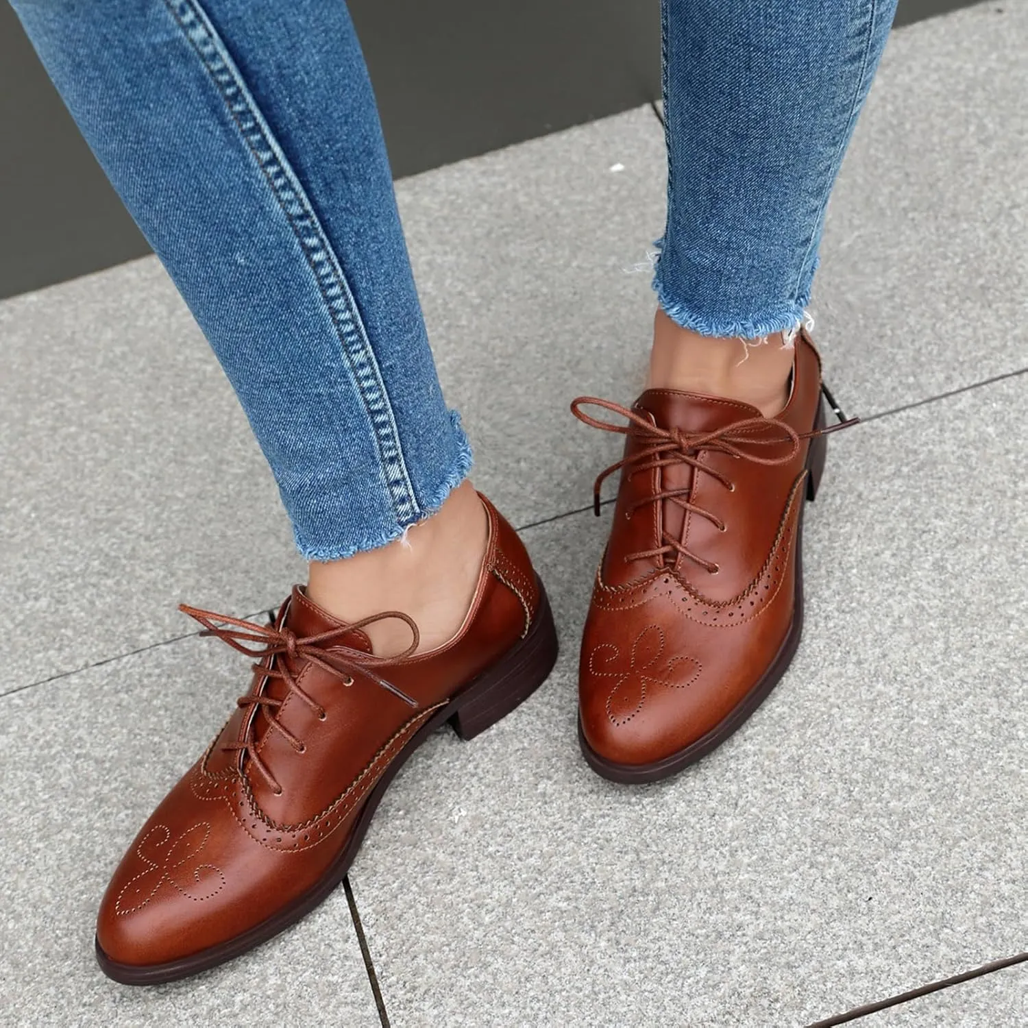 Roimaash Womens Brogues and Oxfords Unisex Shoes