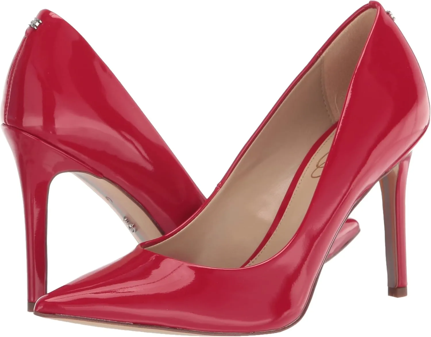 Sam Edelman Hazel Washed Marigold Stiletto Heel Pointed Toe Wide Dress Pumps