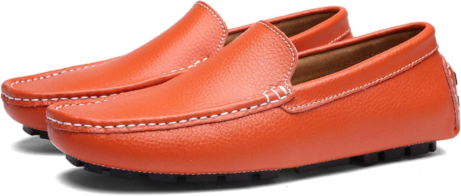 Santimon Mens Casual Loafer Slip-on Moccasin Boat Shoes Flat Driving Shoes