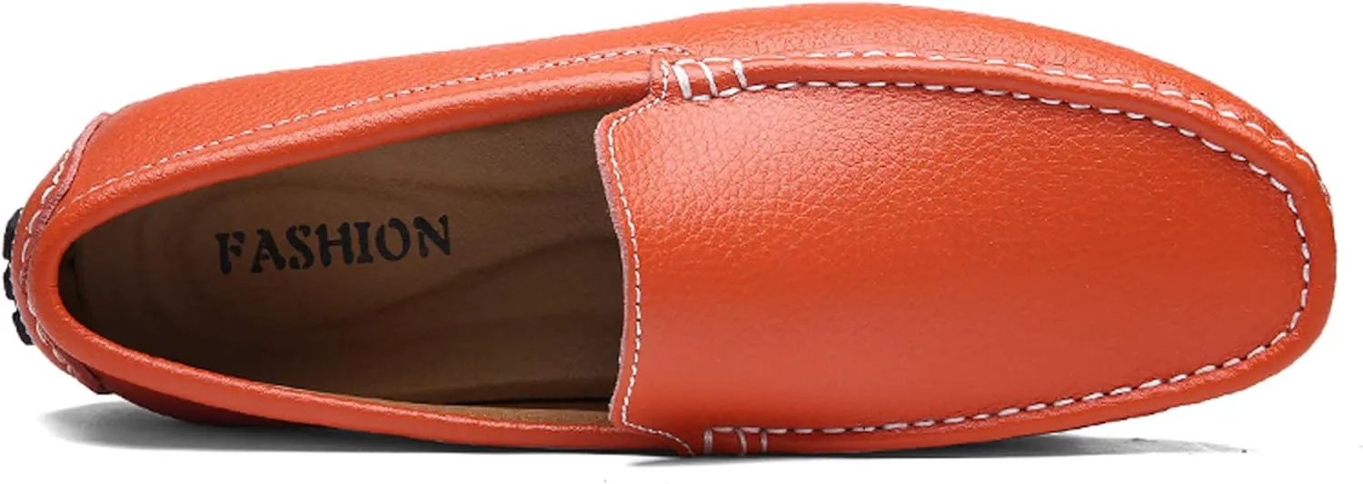 Santimon Mens Casual Loafer Slip-on Moccasin Boat Shoes Flat Driving Shoes
