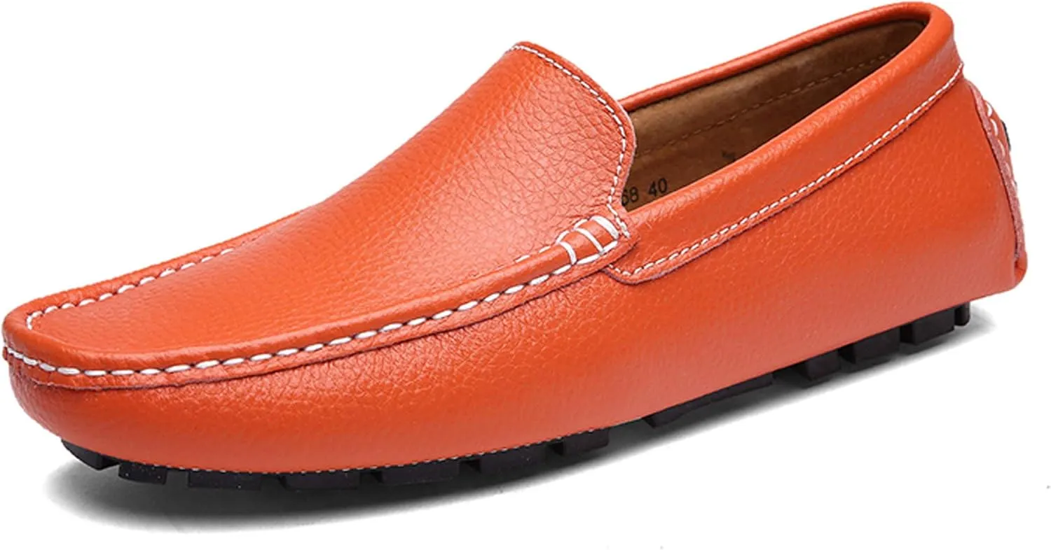 Santimon Mens Casual Loafer Slip-on Moccasin Boat Shoes Flat Driving Shoes