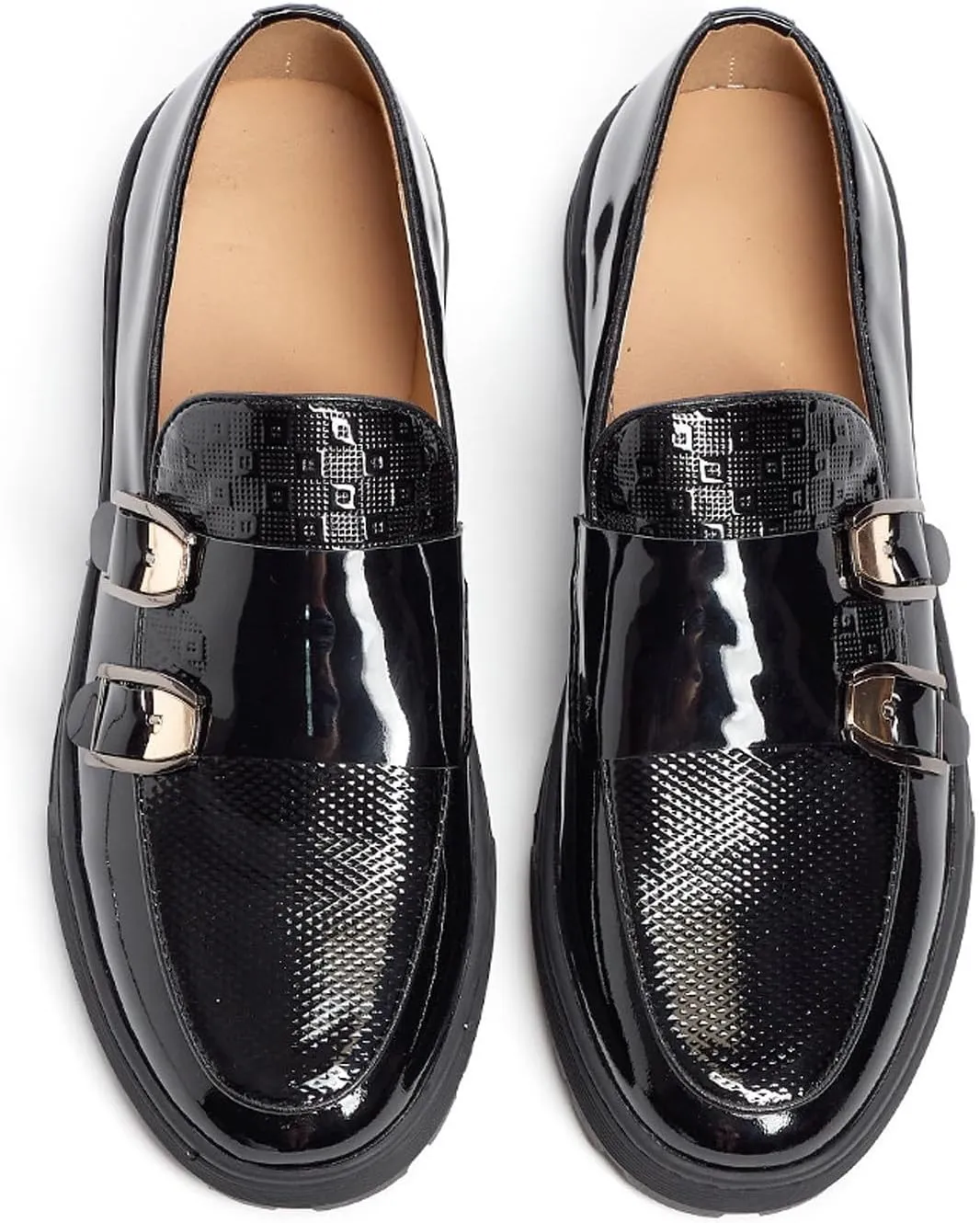 Santimon Mens Penny Loafers Yellow Dress Slip On Causal Flat Shoes Double Monk Mocasines Genunie Leather Modern Prom Wedding Fashion Tuxedo Shoes for Men