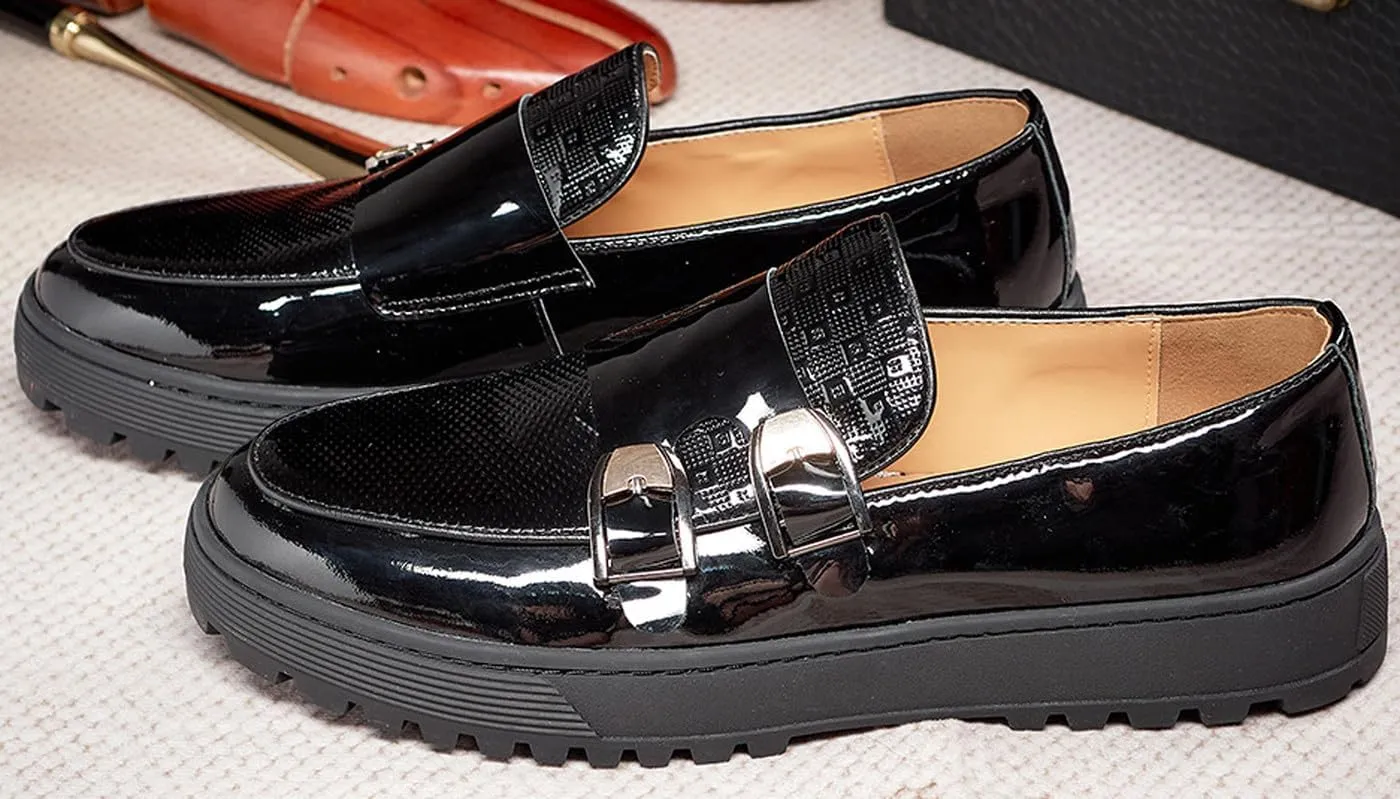 Santimon Mens Penny Loafers Yellow Dress Slip On Causal Flat Shoes Double Monk Mocasines Genunie Leather Modern Prom Wedding Fashion Tuxedo Shoes for Men