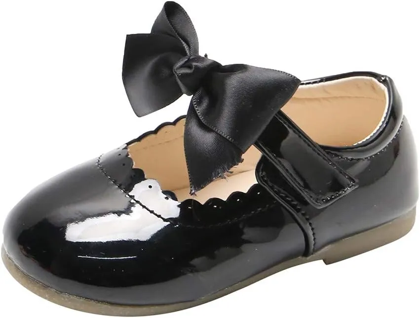 School Uniform Dress Shoes for Toddler Girls Mary Jane Flats Flower Girl Shoes Little Kid Ballet Shoes Church Kids Shoes