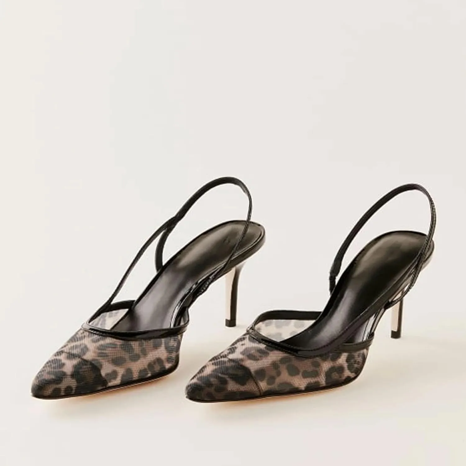 Sling Back Heels Women Fashionable and Elegant Slingback Kitten Heels for Women with Pointed Tip Breathable Comfort