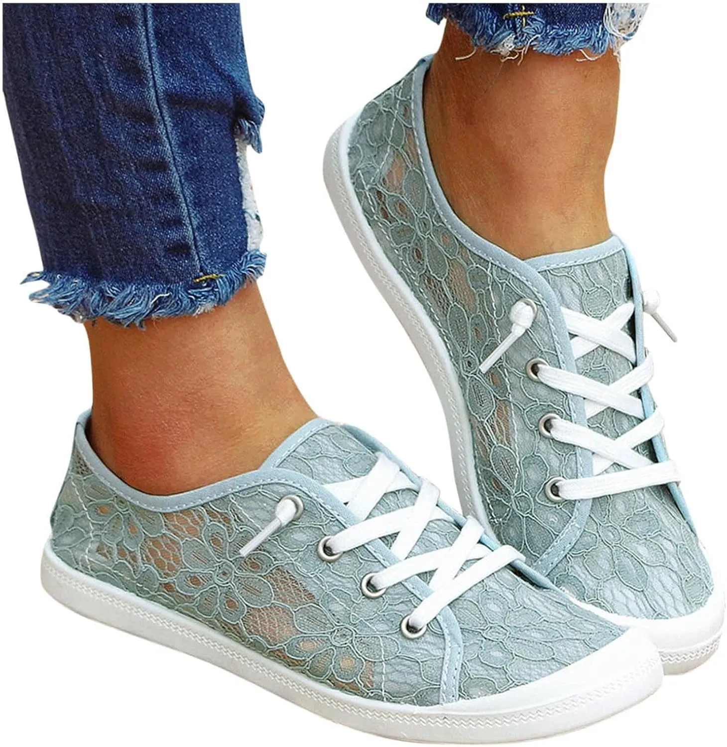 Slip Ladies Loafers for Women's Shoes Vulcanize Flat On Lace Women's Casual Shoes Casual Lace up Sneaker