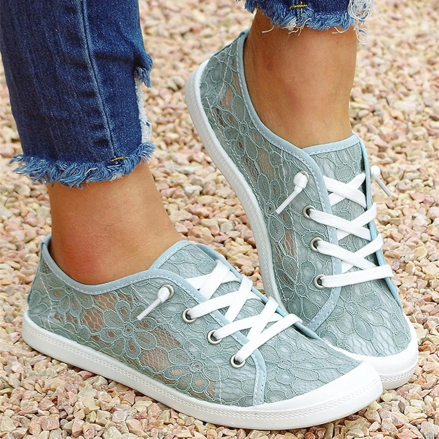 Slip Ladies Loafers for Women's Shoes Vulcanize Flat On Lace Women's Casual Shoes Casual Lace up Sneaker