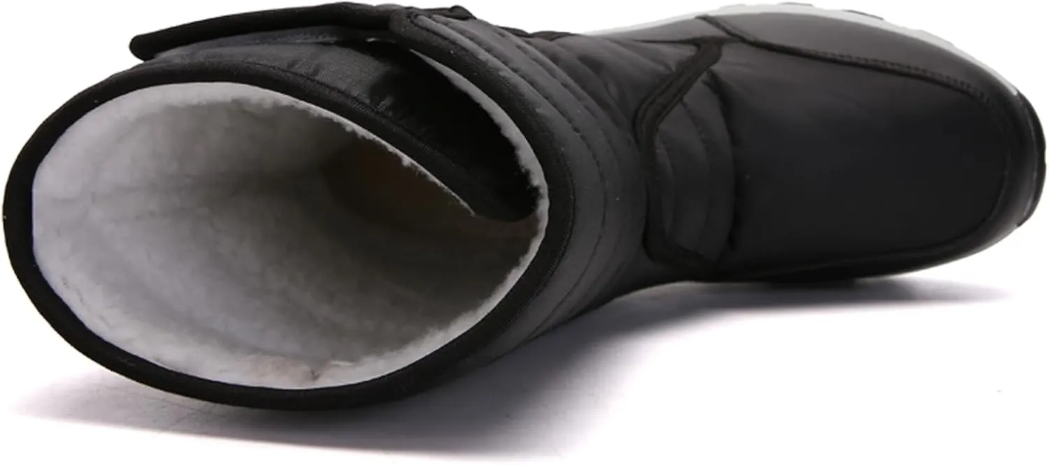 Slip On Snow Boots For Women Waterproof Winter Boots Wide Width Warm Boots Ski Boots Hiking Boots Mid Calf Boots