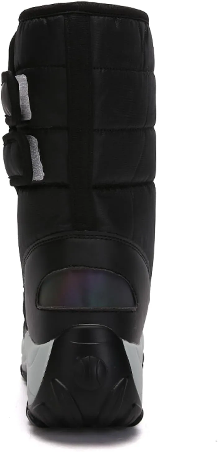 Slip On Snow Boots For Women Waterproof Winter Boots Wide Width Warm Boots Ski Boots Hiking Boots Mid Calf Boots