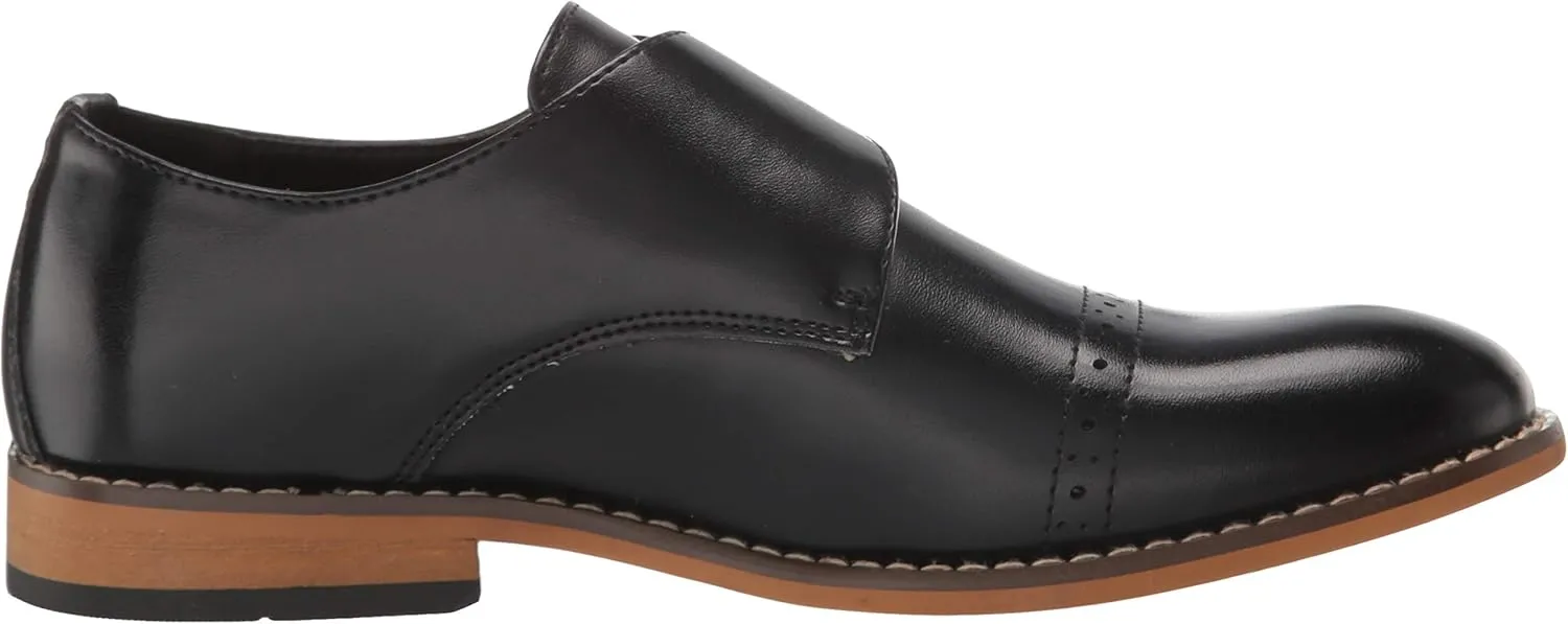 STACY ADAMS Boy's Desmond Cap-Toe Monk Strap Loafer
