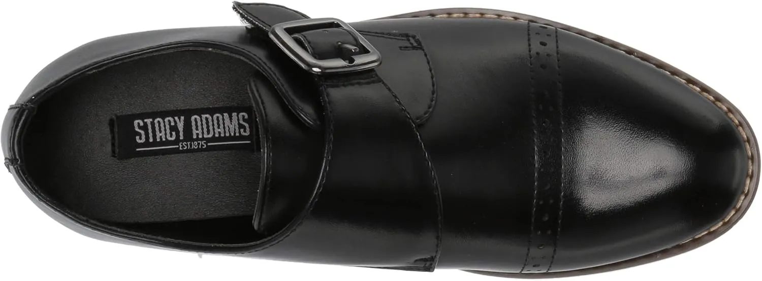 STACY ADAMS Boy's Desmond Cap-Toe Monk Strap Loafer