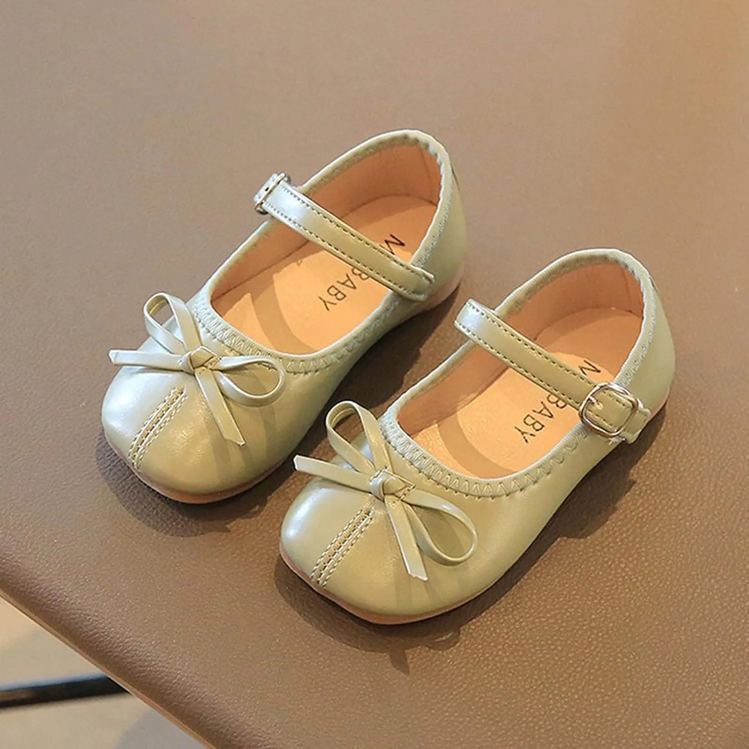 Toddler Dress Shoes Bowknot Mary Jane Shoes Girls Ballet Flat𝘀 for Kids Wedding Par𝘁y Big Kids Girls Size 6 Boots