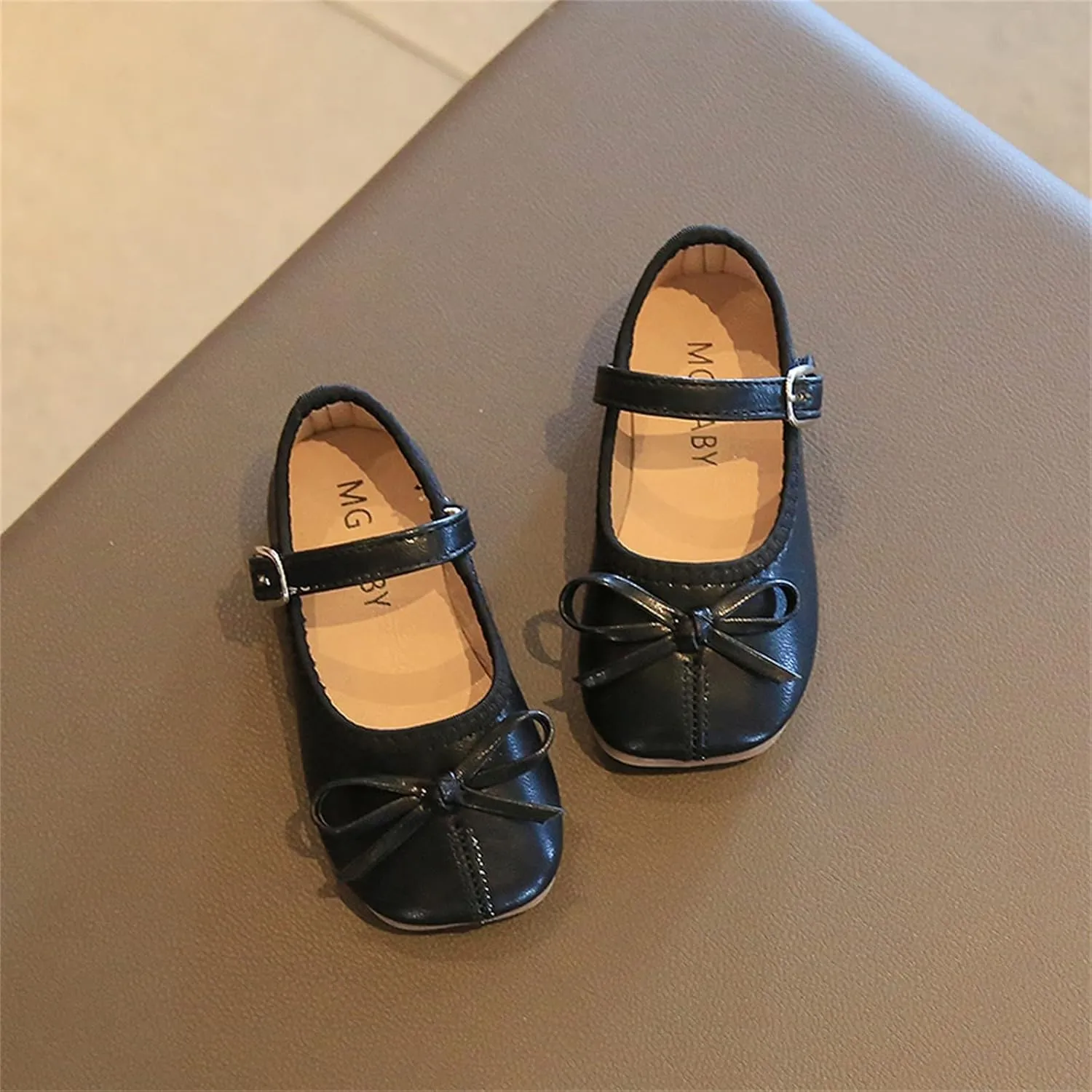 Toddler Dress Shoes Bowknot Mary Jane Shoes Girls Ballet Flat𝘀 for Kids Wedding Par𝘁y Big Kids Girls Size 6 Boots