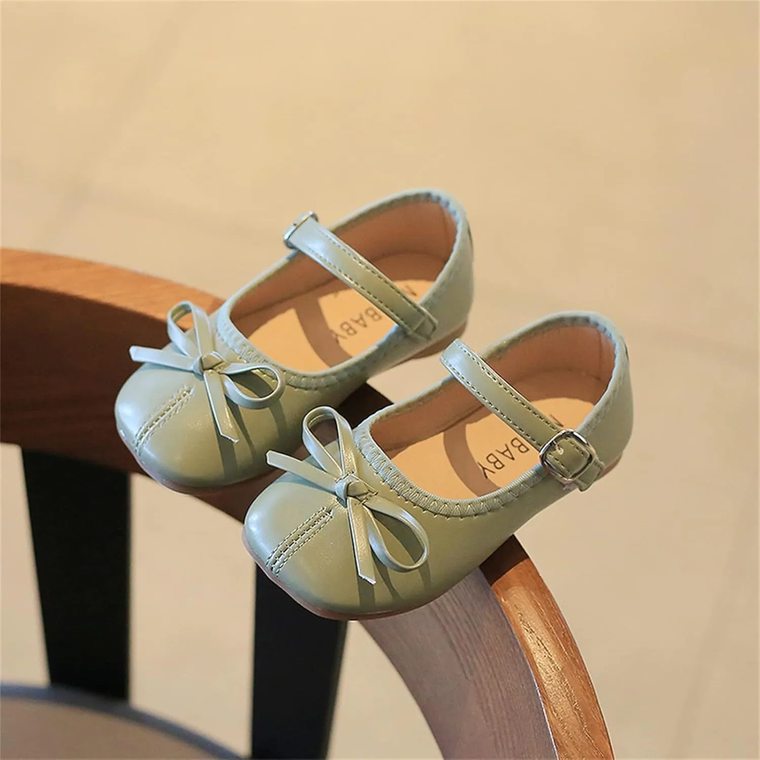 Toddler Dress Shoes Bowknot Mary Jane Shoes Girls Ballet Flat𝘀 for Kids Wedding Par𝘁y Big Kids Girls Size 6 Boots