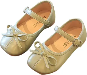 Toddler Dress Shoes Bowknot Mary Jane Shoes Girls Ballet Flat𝘀 for Kids Wedding Par𝘁y Big Kids Girls Size 6 Boots