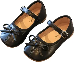 Toddler Dress Shoes Bowknot Mary Jane Shoes Girls Ballet Flat𝘀 for Kids Wedding Par𝘁y Big Kids Girls Size 6 Boots
