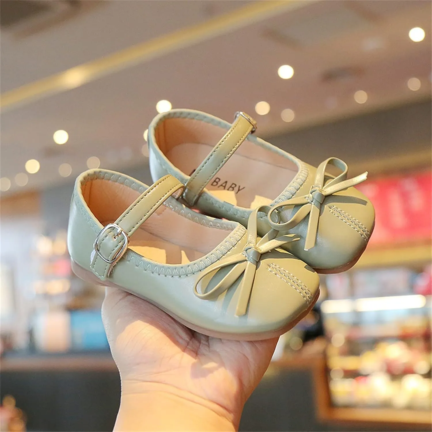 Toddler Dress Shoes Bowknot Mary Jane Shoes Girls Ballet Flat𝘀 for Kids Wedding Par𝘁y Big Kids Girls Size 6 Boots