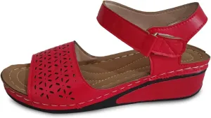 Trendy Women's Summer Sandals Open Toe Hollow Out Wedge Heel Comfortable Casual Footwear For Daily Wear And Vacation