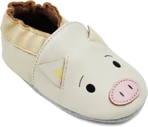 Unisex Soft Sole Leather Shoes Boys & Girls First Walker Toddler Crib Booties Slippers
