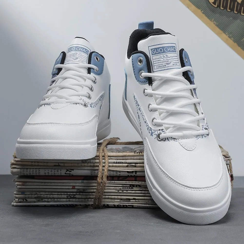 VAXAV Men's Fashion High Top Road Running Sneakers Skate Walking Driving Shoes