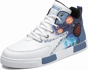 VAXAV Men's Fashion High Top Road Running Sneakers Skate Walking Driving Shoes