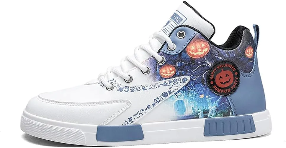 VAXAV Men's Fashion High Top Road Running Sneakers Skate Walking Driving Shoes