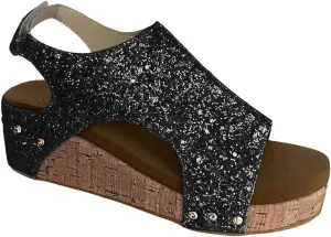 Wedge Sandals for Women Platform Wedge Heels Ankle Strap Open Toe Espadrilles Slip on Sandals Boho Summer Beach Shoes