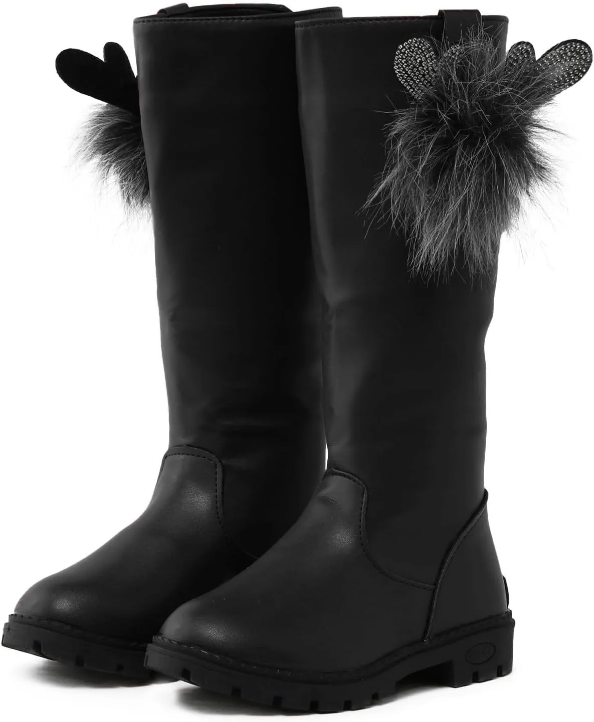 Winter Boots for Girls Fashion Non Slip Side Zipper Boots Outdoor Booties Autumn Winter Boots Rain Boot
